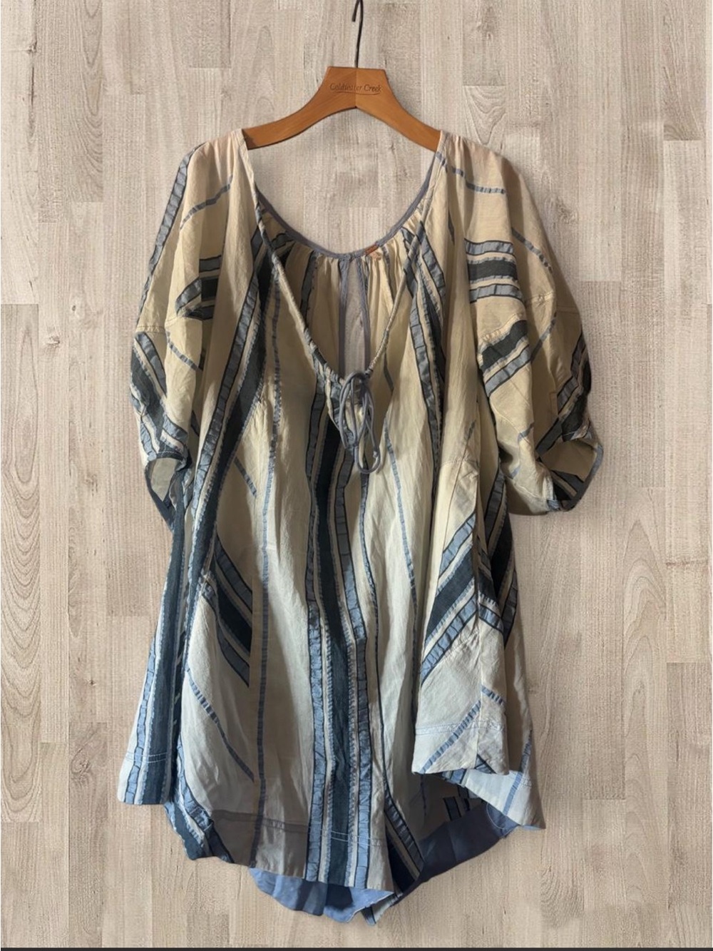 Free People Bop Around Romper – Seaside Stripe | Size M